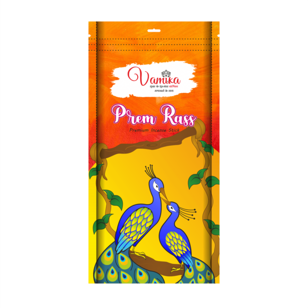 Vamika Prem Ras Premium Incense Sticks Zipper