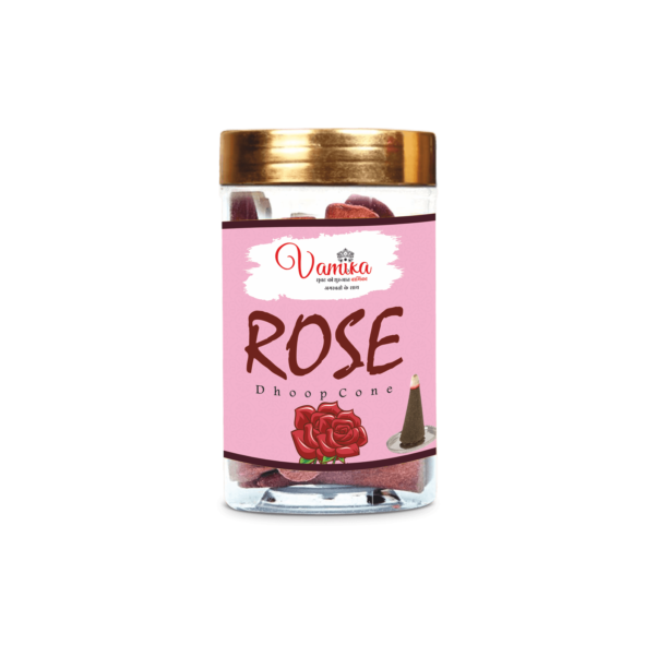 Vamika Rose Jar Dhoop Cone
